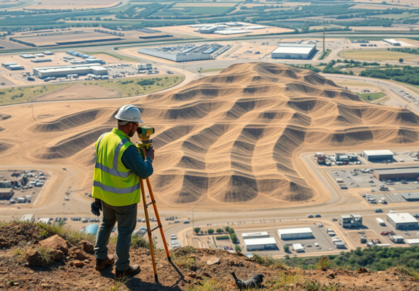 Topographic Surveys for Industrial sites