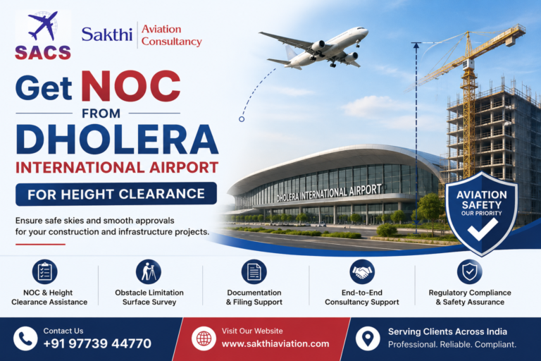 Get NOC from Dholera International Airport for Height Clearance